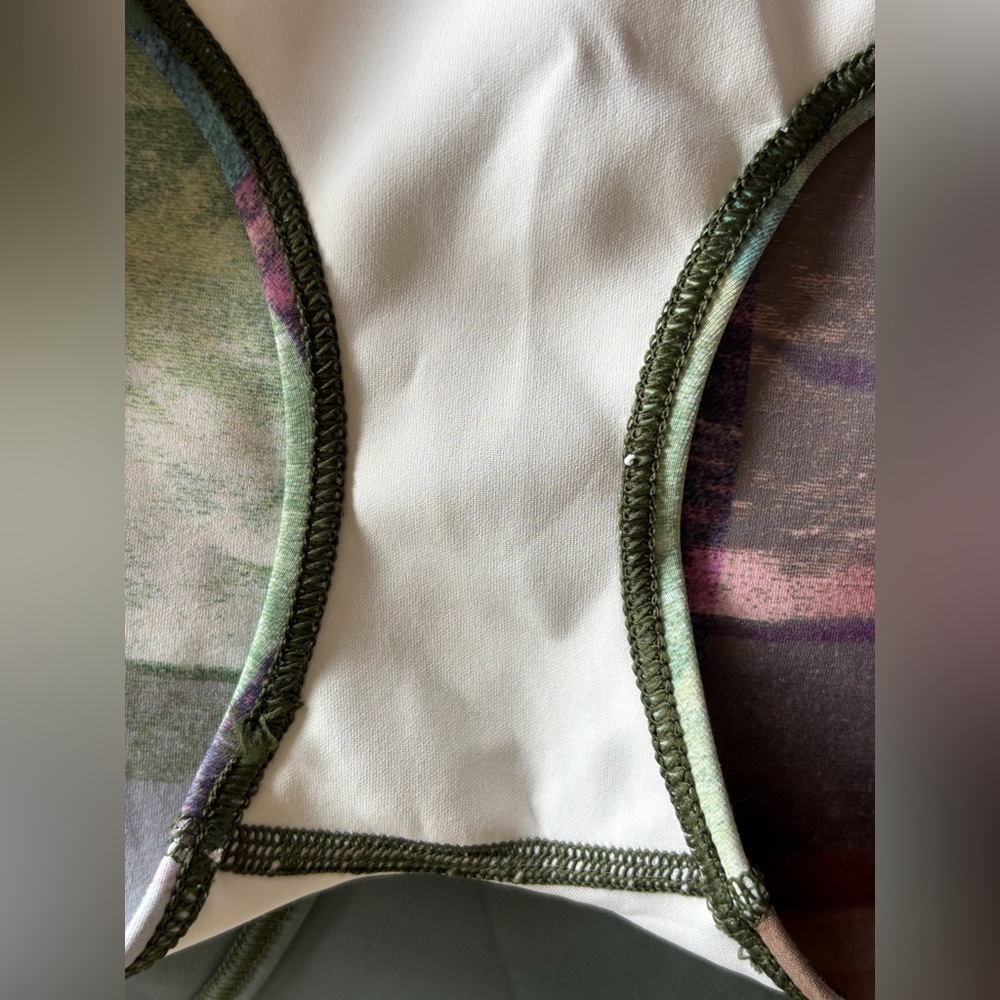 Seea Olive Green and Multicolor One-Piece Swimsuit - Picture 8 of 10
